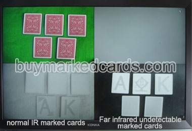Far Infrarot-Poker-Kamera mit IR markierte Karten 