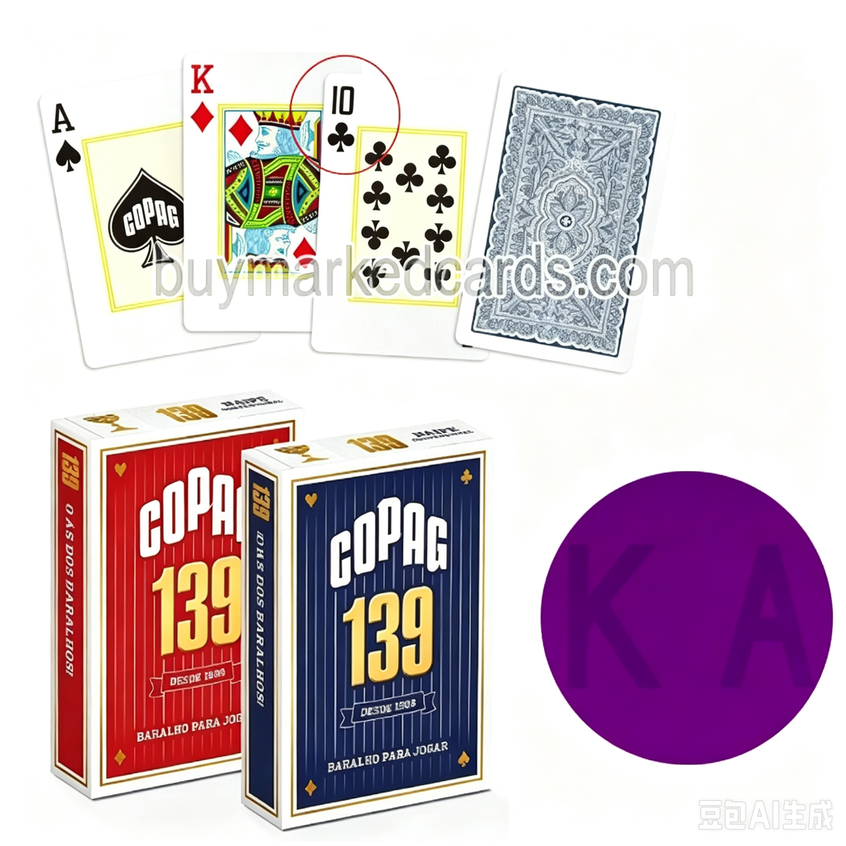 Copag 139 Karten mit unsichtbarer Tinte 